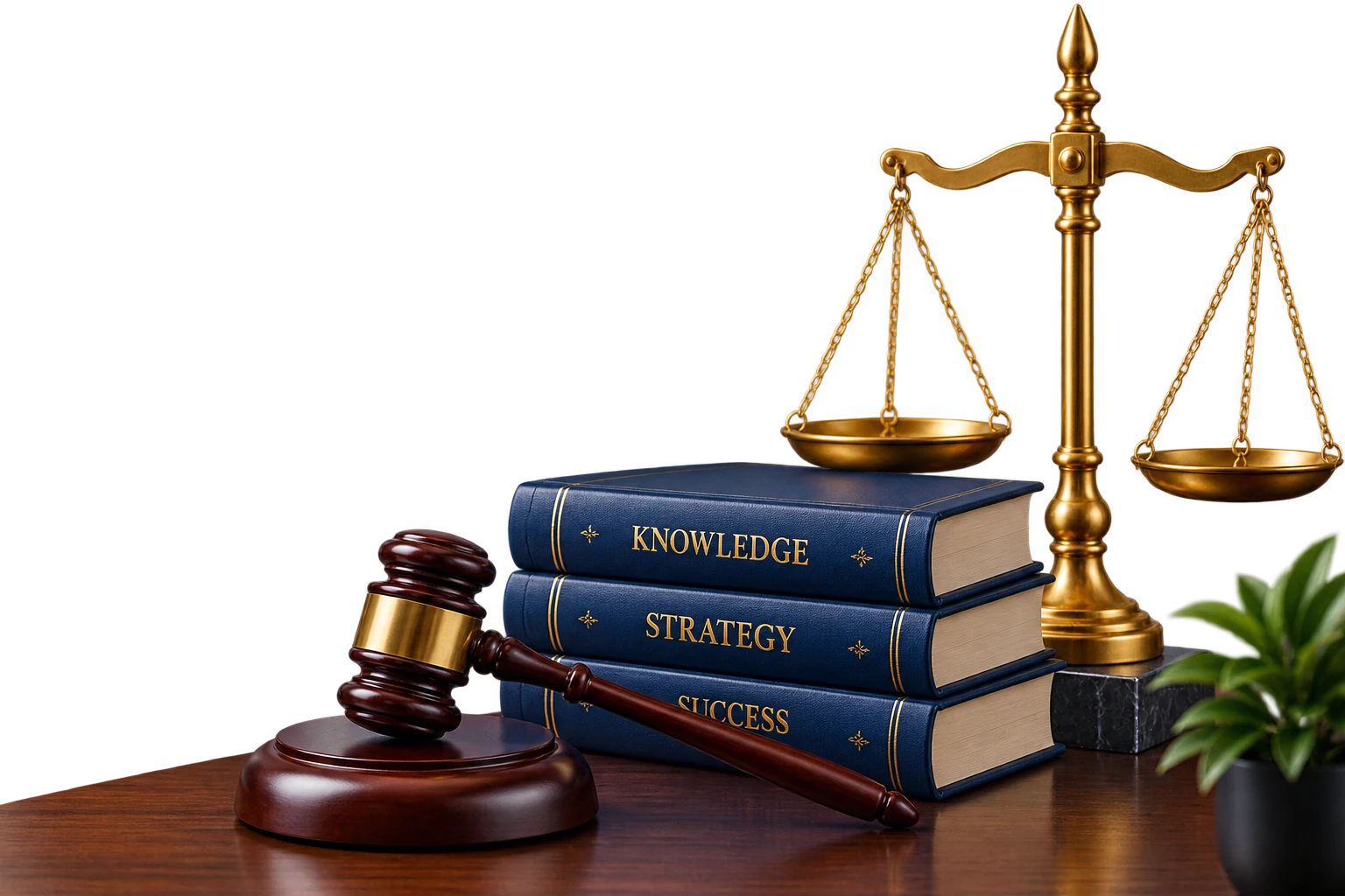 Books, gavel and scales — the tools of legal preparation